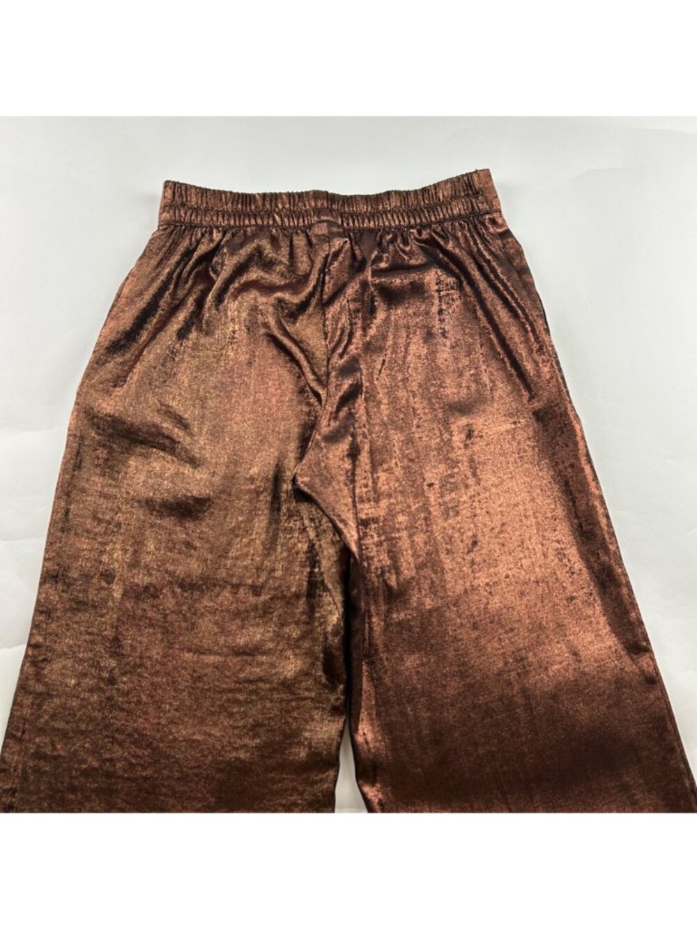 A New Day Shiny Copper Wide Leg Pull On Pant S - Picture 7 of 7